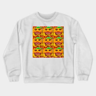 Golden red Chinese Dragon mask SQ 3x3 Crewneck Sweatshirt